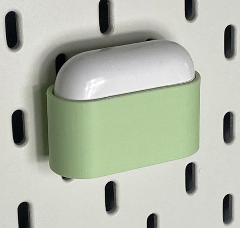 Ikea skadis airpods pro holder/apple airpods pro holder ikea pegboard/with charging option/airpod pro docking station image 2