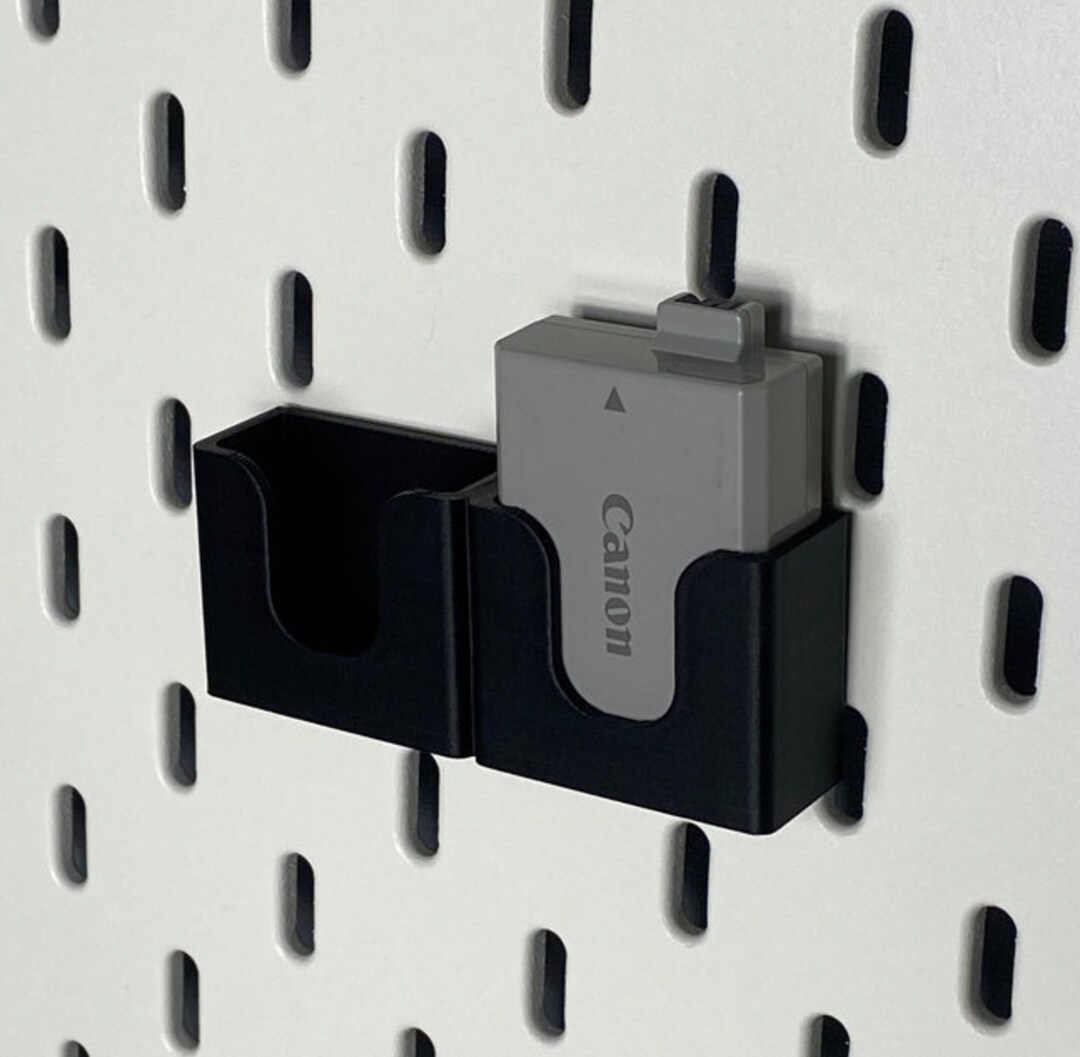 Canon Camera Battery Holder for Ikea Skadis Pegboard Etsy