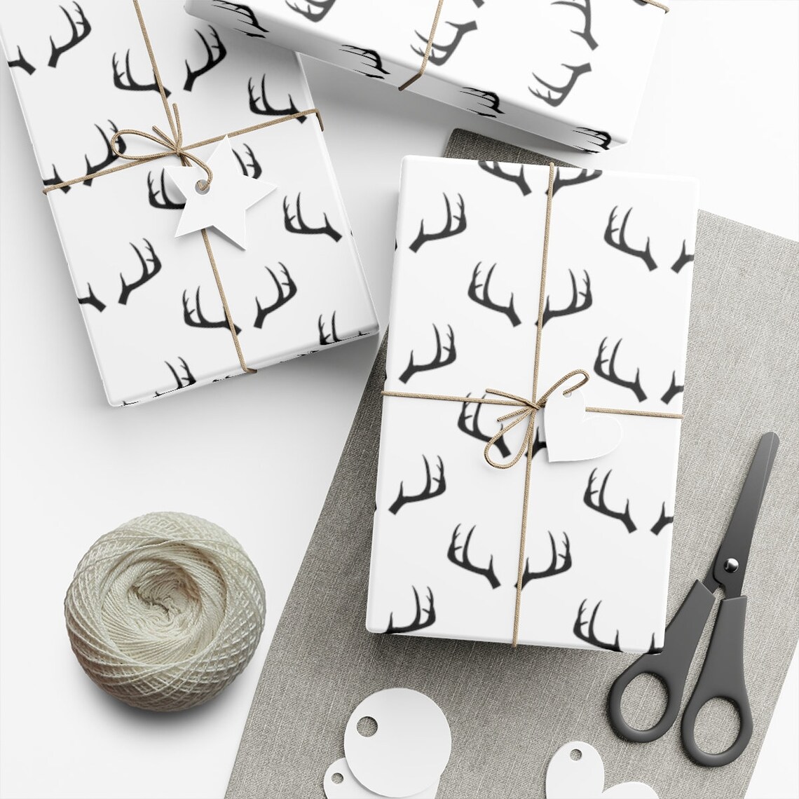 Hunting Wrapping Paper Antler Wrapping Paper Hunting Gift Wrap Hunting
