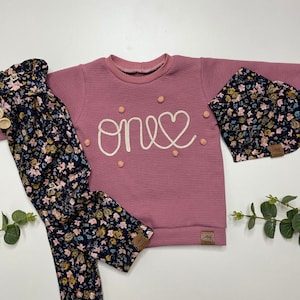 Geburtstagsshirt, individuell, Kordelapplikation, Kindershirt, Geburtstag, Oberteil, Schriftzug, Mädchen und Jungen bis  Größe 122 one