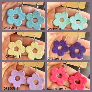 Polymer Clay Flower Earrings: Lightweight Botanical Jewelry