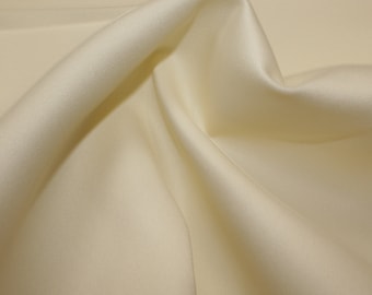 Thames fabric in Cream Plain design,  Soft drape, easy care, machine washable, 280cm Roll Width, Free UK Delivery