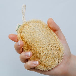 Double Layer Loofah Sponge | 100% Natural Exfoliating Bath Loofah |  Eco Friendly, Compostable