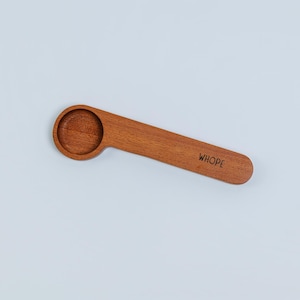 Dual Function Wooden Coffee Scoop and Bag Clip