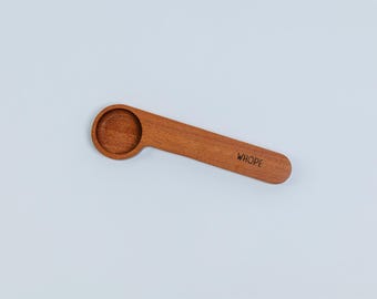Dual Function Wooden Coffee Scoop and Bag Clip