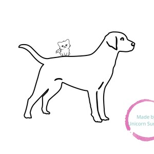 Cat riding dog PNG | Doggy is Hungry Clipart | Canine Svg Jpg Png Instant Download