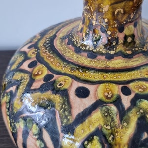 Vintage Keramik Vase/Studio Keramik Vase/ Mid-Century Kunst Keramik / Globe Vase aus den 60er ,70er Jahre/Hand gemachtes Kunstwerk/