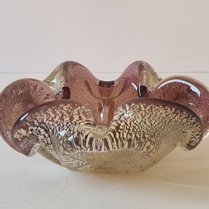 Vintage  glass ashtray/ Vintage art Murano glass  from 70s/80s/ Murano ashtray,bowl