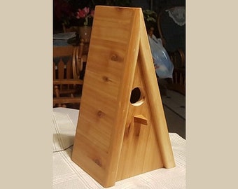 014 - Build to Order - Cedar A-Frame Birdhouse