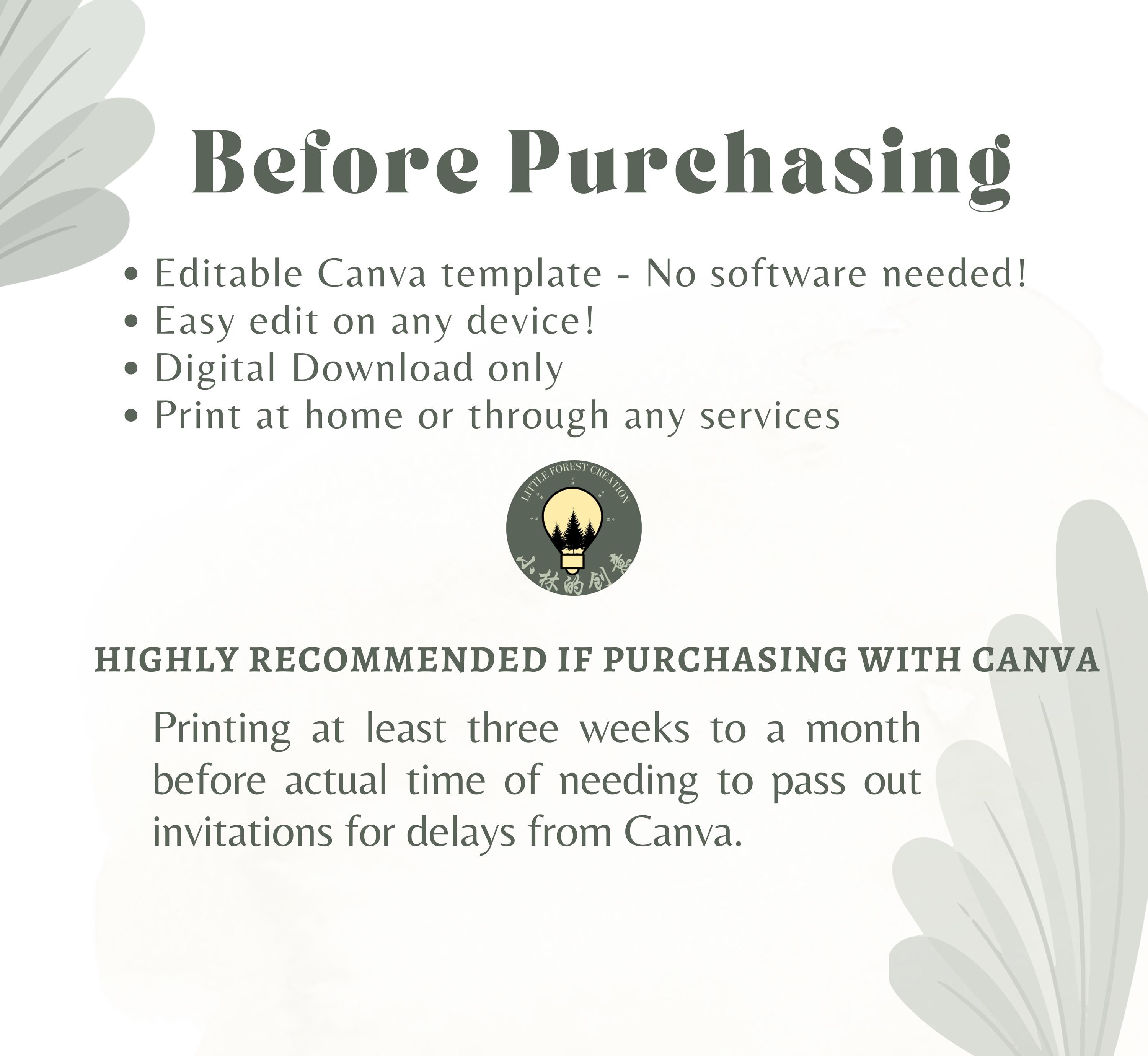Editable Two Sided Beige Cream Hmong Hu Plig Invitation Template ...