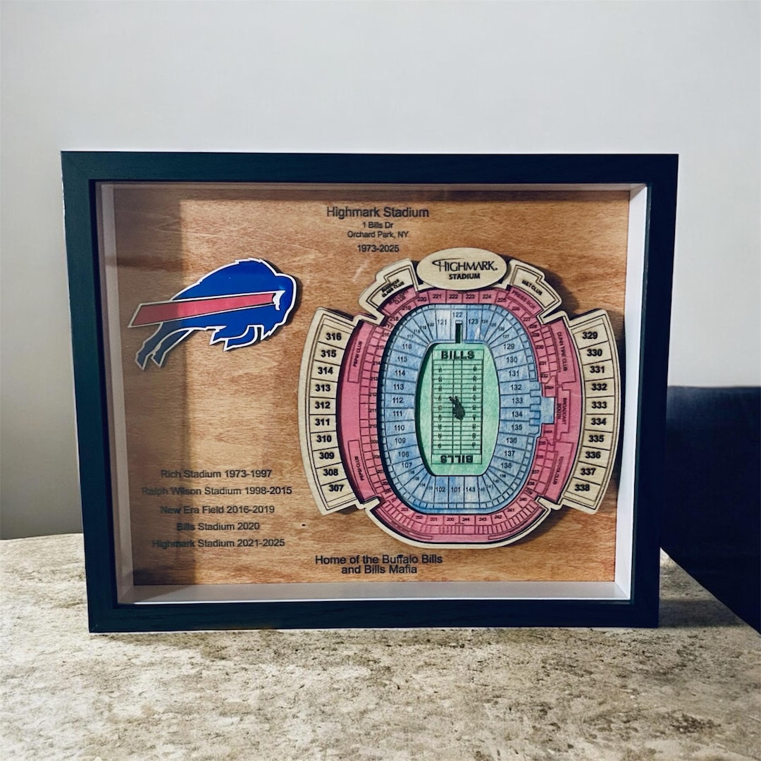 Farewell Season Highmark Stadium Shadow Box - Etsy