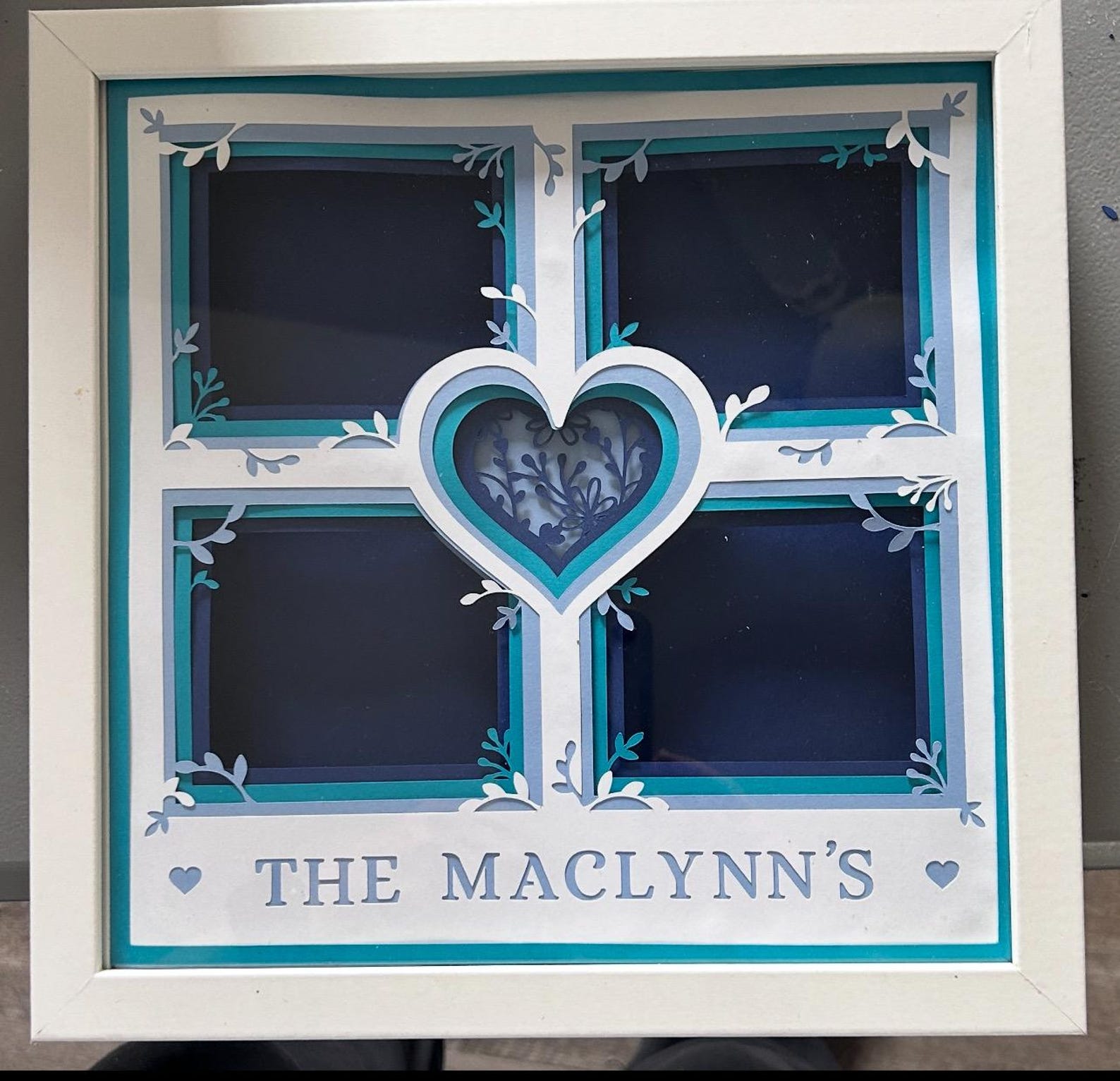 3D Layered Shadow Box Picture Frame, Personalized - Etsy