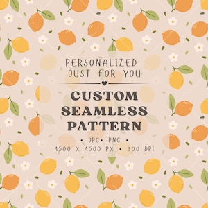 Custom Seamless Pattern Design | Personalized & Exclusive Repeat Pattern for Fabric, Packaging and Stationery