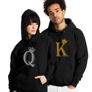 King & Queen mit Pik und Herz Partner Pullover