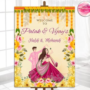 Haldi decor as Pithi signs, Wedding Haldi posters Haldi welcome board, Welcome to Haldi Signs as Haldi Welcome Signs & Haldi decoration