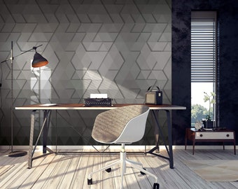 NEWROOM non-woven wallpaper [ 2.70 x 1.06 m ] seamlessly large areas possible - photo wallpaper graphic triangles Made in Germany