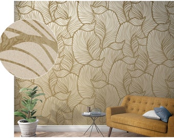 NEWROOM non-woven wallpaper [ 2.70 x 1.59 m ] seamlessly large areas possible - photo wallpaper Jungle Leaves Monstera Made in Germany