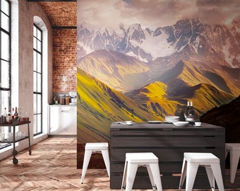 NEWROOM Papel pintado tejido no tejido [2,8 x 3,71 m] Posibilidad de grandes superficies sin costuras - Papel pintado fotográfico Montañas Paisaje de los Alpes Hecho en Alemania