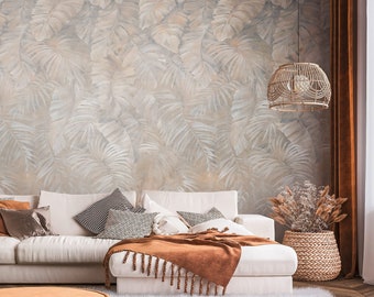 NEWROOM non-woven wallpaper [ 2.8 x 1.59 m ] seamlessly large areas possible - photo wallpaper jungle palm trees palm leaves Made in Germany