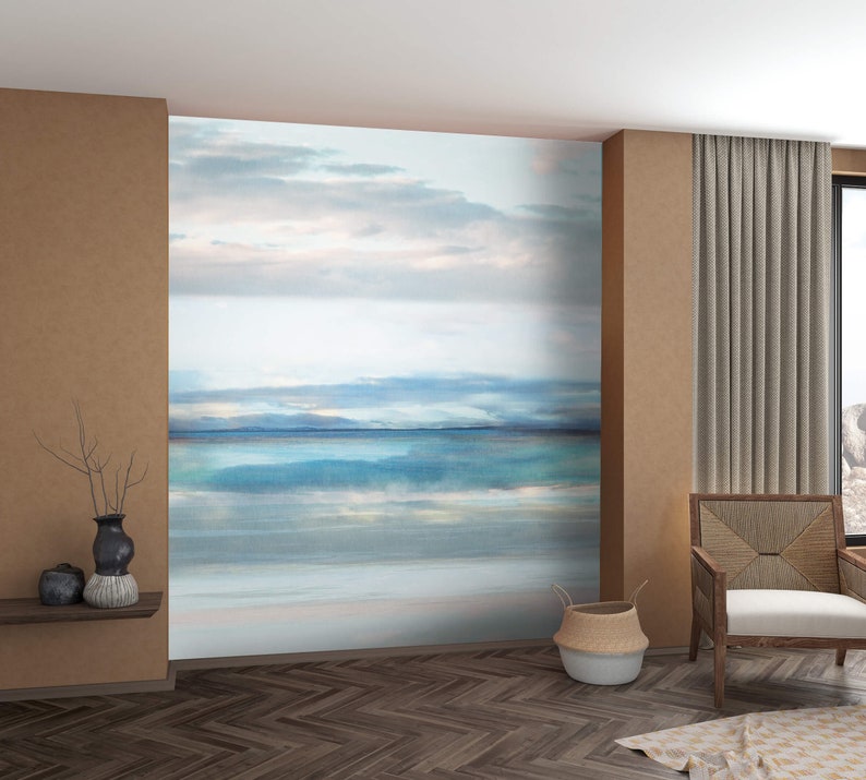 NEWROOM non-woven wallpaper 2.70 x 2.12 m seamlessly large areas possible photo wallpaper sky sea beach Made in Germany image 1