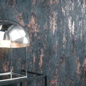 NEWROOM Wallpaper Anthracite Plaster Concrete Architect Non-woven Wallpaper Bronze Fleece Modern Design Optics Wallpaper Structure Premium Industrial