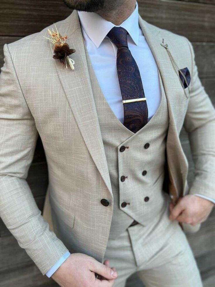 Men Linen Suit Party Wear Suit Groom Wear Suit Wedding Suit 3 - Etsy