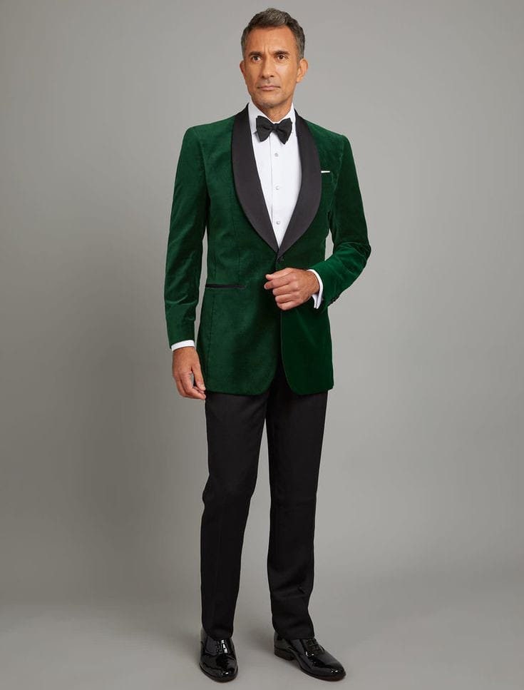 Olive green velvet blazer Clearance