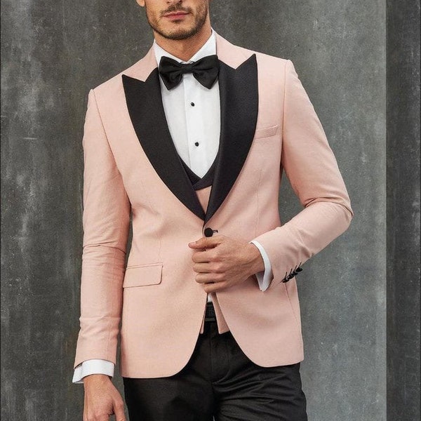 Peach Tuxedos Men Etsy