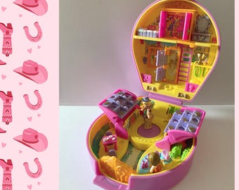 Polly Pocket – Polly's Pony Club De 1989 – Vert Lime – Pour Collectionneuses