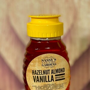 Hazelnut Almond Vanilla Infused Honey