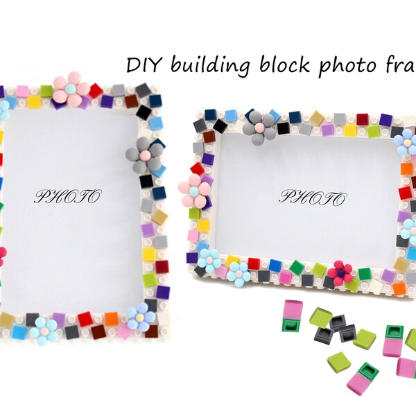 Building block Photo Frame DIY Kit,Handmade Decorate photo frame kit,Art kits for adult DIY gift,Home Ornaments,Birthday gift,Teacher gifts