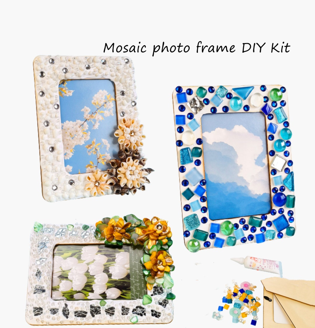 Diy Picture Frame Craft Kit For Kids Mosaic Crafts For Girls - Temu Bahrain