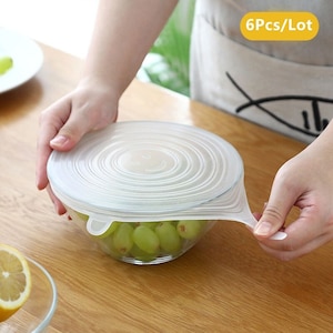 Cubierta de silicona para alimentos Bowl Pot Pan, Utensilios de cocina de  silicona