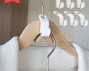 Multi-function Wardrobe Space-saving Hanger Hook Coat Hook Plastic Closet Stack Hanger Rack Bedroom Storage Wardrobe Organizer