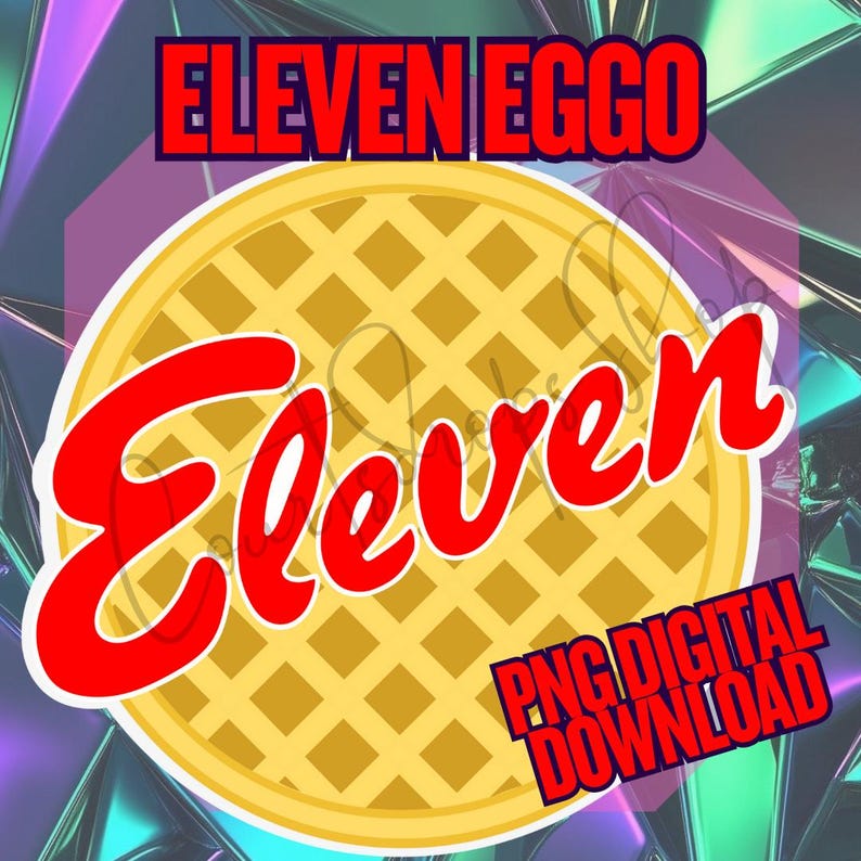 Waffle Meme Style PNG – “eleven” Parody Design – Instant Digital ...