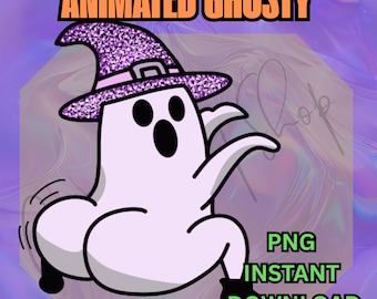 Twerking Ghost PNG: Funny Halloween Clipart (Digital Download)