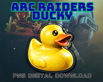 Arc Raiders Ducky Sticker | Gamer Mascot PNG (Digital Download)