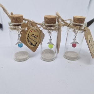 Pearl angel in glass, guardian angel, lucky charm