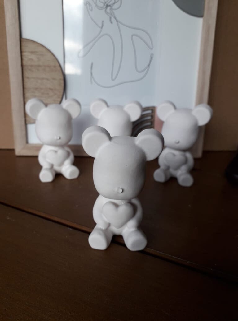 Figurines en Plâtre à Parfumer I Décorations d'intérieur Coeur