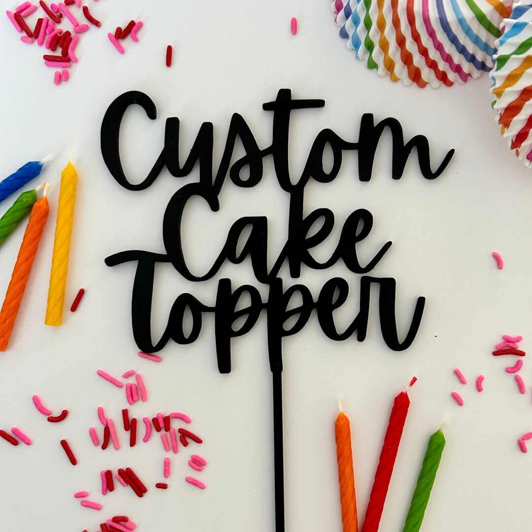 Custom Cake Toppers Etsy