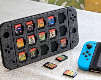 Switch Game Cartridge Holder: Console-Inspired Design, Holds 15 Games