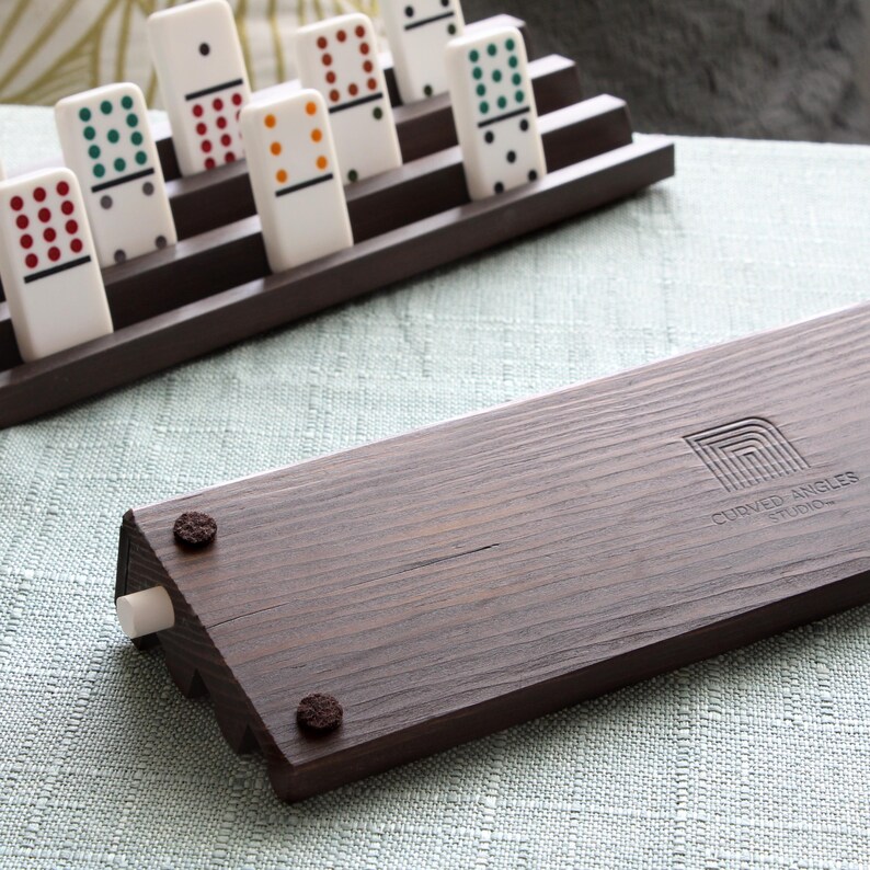 Chalkboard Domino Tile Racks: Handmade Wooden Rummikub Holders ...
