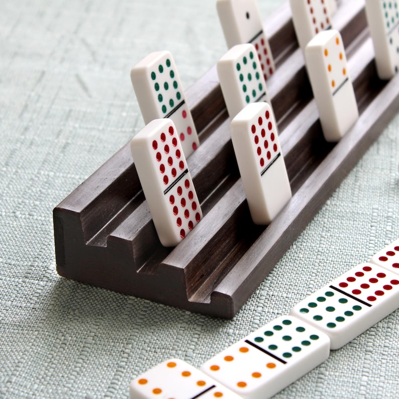 Chalkboard Domino Tile Racks: Handmade Wooden Rummikub Holders ...