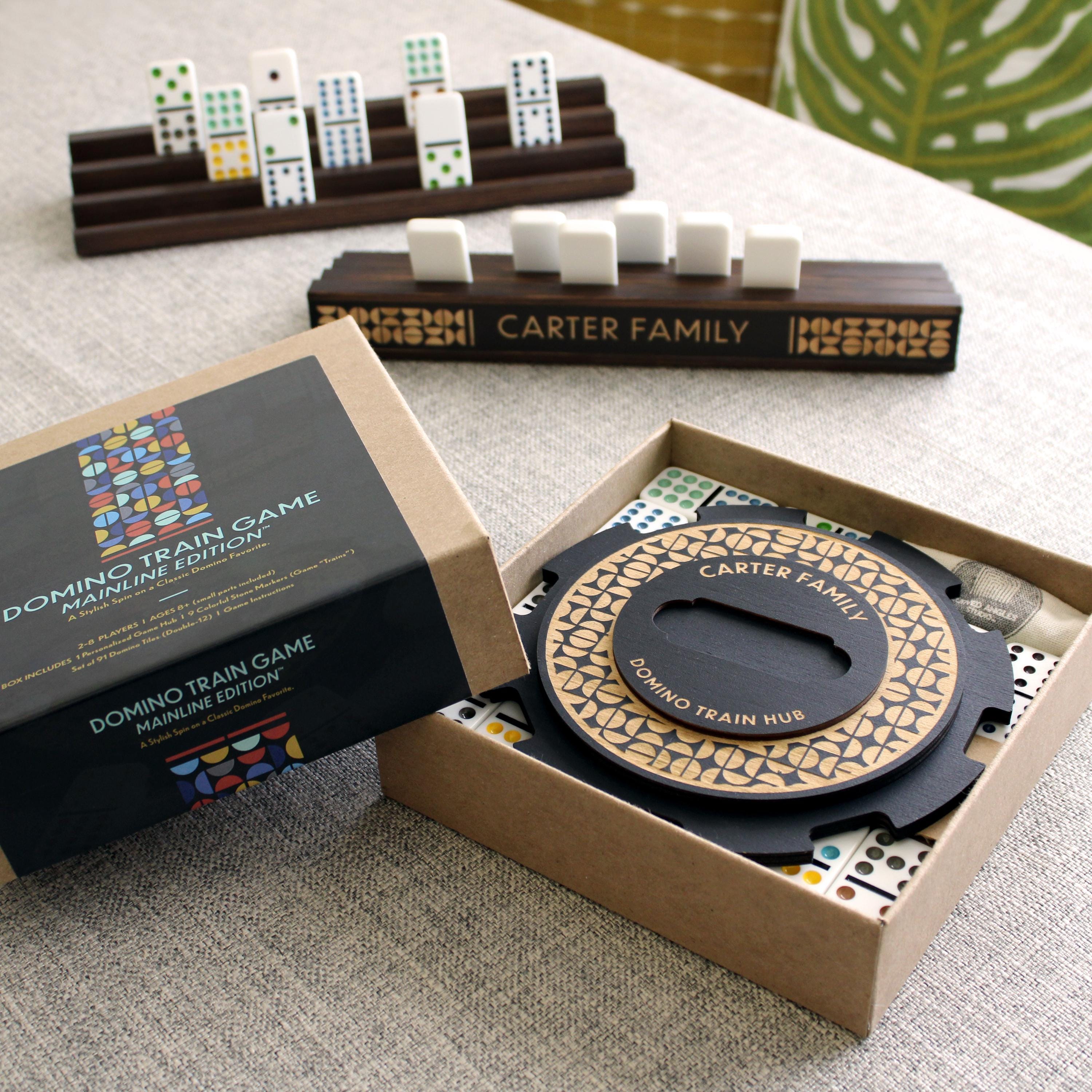 DOMINO GAME now! RELAXING VAN ドミノ（当時の箱入） パーソナライズされたメキシカントレインドミノゲームセット：メイン