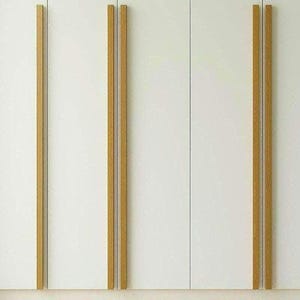 120–150cm Extra Long Oak Cabinet Handles • Wooden Drawer Pulls • IKEA Pax Wardrobe Upgrade