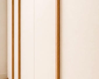 Poignées de meuble en chêne : poignées de tiroir minimalistes en bois, compatibles IKEA Pax, poignées de penderie de 5 à 150 cm