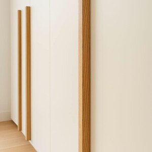 5cm-150cm Minimalist Oak Wood Handles-Long Oak Wardrob Handles-Wardrobe Door Handles Wood-ikea Handles-Wooden Handles-ikea pax-Oak Handles