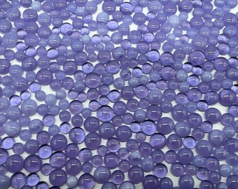 COE90 "Marie's Garden" Dots for fused glass art projects (Neo-Lavender Opal, Neo-Lavender transparent and white opal Streaky)!!! 1 oz. Pack