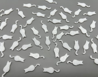 COE 90 31mm Dense White Opal  mini cat on 3mm glass for glass fusing.  5pk