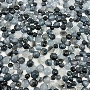 COE90 &quot;Bogey Gray&quot; Dots (Black/White/Gray/Opaline)!!! 1 oz. Pack
